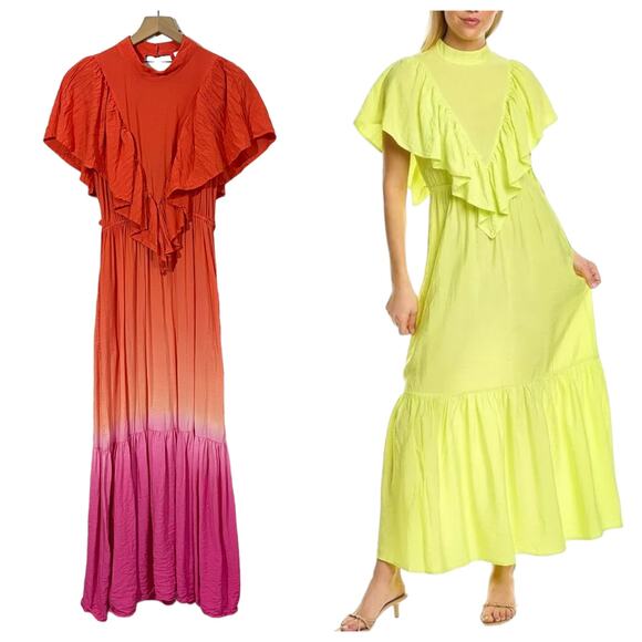 Young Fabulous & Broke Cruz Maxi Dress - Sunset Ombré - Medium - Picture 1 of 16